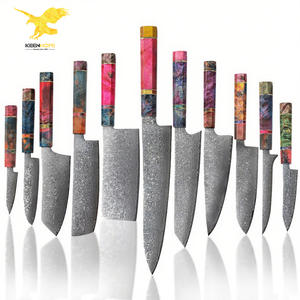 KEENHOPE 11Pcs Professional Japanese Damascus Kitchen <strong>Knife</strong> <strong>Set</strong> 67 Layer VG10 Steel <strong>Sharp</strong> Stabilized Maple Burl Octagonal Handle - Product Image 1