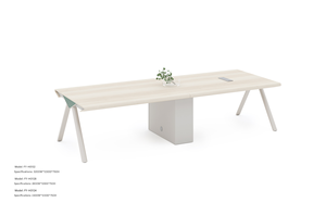 Mesa de <span class=keywords><strong>Conferencia</strong></span> Ejecutiva Premium con Gabinete de Almacenamiento para Cables, Mesa de Juntas de Grado Comercial, Elegante para Oficina - Product Image 2