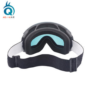 Gafas de esquí XQ-HZ de doble capa antivaho sin marco, talla única, TPU, para adultos, a prueba de viento, lente roja - Product Image 4