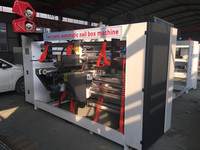 Machine à coudre et à clouer semi-automatique pour la fabrication de boîtes en carton, deux pièces, état neuf