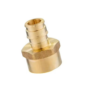 Adaptador PEX de latón al por mayor de salida de fábrica para plomería y tubería de PE adaptador macho y hembra de latón F1960 - Product Image 3