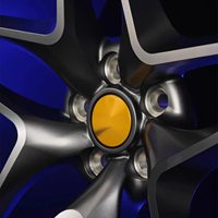 Jantes monobloc à cinq branches en alliage d'aluminium forgé de qualité aérospatiale pour supercars et coupés sport, ajustement personnalisé, finition usinée