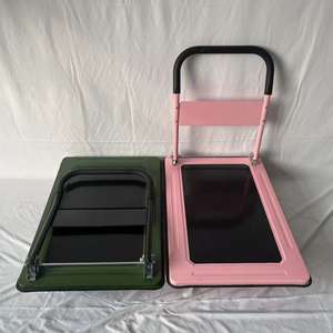 Chariots à plateau en acier antidérapants personnalisables Conception à quatre roues pour le transport de biens personnels dans les entrepôts OEM pris en charge - Product Image 5