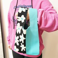Bolsos de Mano Tejidos, Bolso Grande de Ganchillo, Bolso Retro de Algodón Reciclado en Forma de Chaleco, Organizador para Mujer, Bolso de Ganchillo