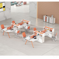 Poste de travail de bureau moderne en acier inoxydable écologique personnalisé pour employés, avec cadre de bureau informatique pour bureaux commerciaux