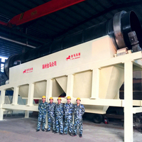 Trommel de séparation robuste pour déchets solides, inclinaison 6-10°, prix du trommel à tambour pour déchets de construction