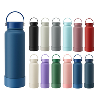 Bouteille d'eau isotherme classique portable en acier inoxydable avec revêtement mat en poudre, 650 ml, 1000 ml, 1150 ml, vente en gros Beauchy