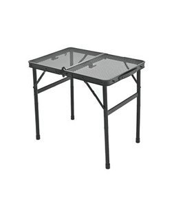 Piccolo tavolo da campeggio pieghevole portatile leggero nero - Product Image 1