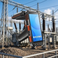 Terminal PDA UHF robuste pour usage industriel intensif, scanner RFID 20 m de portée, batterie 8000 mAh pour réseau électrique
