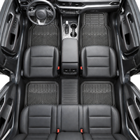 Tapis de sol de voiture en PVC de luxe sur mesure - Conception universelle prédécoupée, antidérapant, durable et facile à nettoyer - Pour voitures, camions, SUV