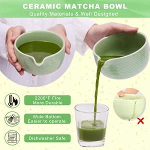 ชุดเครื่องปั่นมัทฉะพร้อมชามเซรามิกมัทฉะตะกร้อไม้ไผ่ - Product Image 6