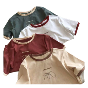 Camisetas de Verano para Mujer, Casuales, de Manga Corta, Tejidas, Ligeras, Estampadas, 180G, 100% Poliéster, Anti-Pilling, al por Mayor - Product Image 2