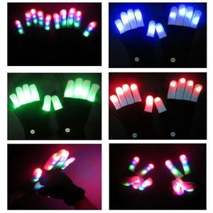 Color-Changing LED Light-Up Fingertips <b>Gloves</b> with Lights Halloween Flashing Glowing in the Dark <b>Gloves</b> for Christmas Occasions - Product Image 2
