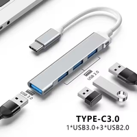 Style chaud moins cher 4 en 1 USB 3.0 HUB Type C vers USB 4 ports adaptateur multi-répartiteur OTG type-c HUB