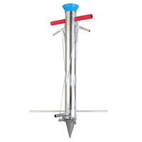 Trapiantatrice manuale per seminatrice da giardino con doppio manico in acciaio inossidabile di fabbrica