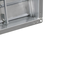 Clapet anti-retour carré multi-lames en acier galvanisé pour ventilation de conduits CVC