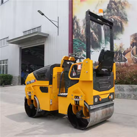 Compacteur de construction routière 30KN Machine de vibration 1500KG Compacteur Rouleau vibrant Mini compacteur Rouleau de route à double tambour