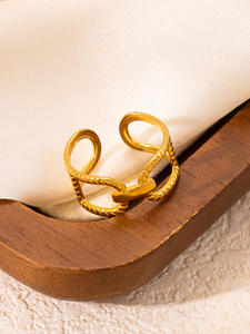 Anillos de Lujo Chapados en Oro de 18K para Mujer, Anillos Minimalistas Apilables, Anillos de Dedo Geométricos Modernos, Regalo de Boda y Compromiso, Moda - Product Image 5