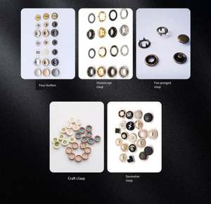 Máquina de coser industrial eléctrica de tres cabezales con servocontrol para perforación y fijación de botones a presión en plástico y metal - Product Image 6