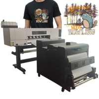 Nouvelle imprimante textile numérique pour t-shirts, double tête d'impression I1600 I3200, machine DTF pour film PET thermocollant, garantie 1 an, nouveau pigment