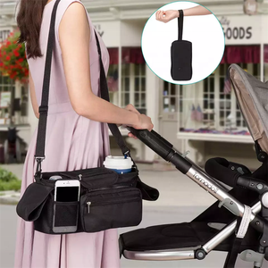 Borsa portaoggetti universale per passeggino all'ingrosso con portabicchieri isolati borsa per telefono staccabile pannolini per bambini non supportati - Product Image 3