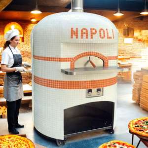 Four à pizza en bois de très grande taille, à cuisson au bois, avec kit de moules en bois, <span class=keywords><strong>pour</strong></span> briques, mosaïque, tuiles, <span class=keywords><strong>insert</strong></span> de cuisson au gaz, dôme en pierre et éléments en bois, personnalisable avec logo - Product Image 6