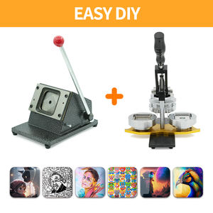 شارة مربعة ، مغناطيس زر يدوي ، قاطع - Product Image 6