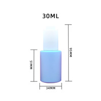 Vente en gros de flacon compte-gouttes presse couleur mate 30ml bouteille en verre d'huile essentielle de macaron bouteille d'essence emballage cosmétique de soins de la peau