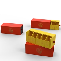 Boîte coulissante personnalisée avec compartiments, boîte rigide coulissante sur mesure avec diviseurs intérieurs, fournisseur d'emballages en papier recyclable