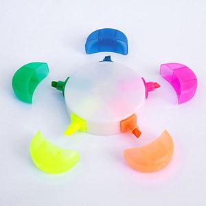 Stylo promotionnel pour enfants 5 en 1, stylos personnalisés avec surligneur pour cadeau - Product Image 3
