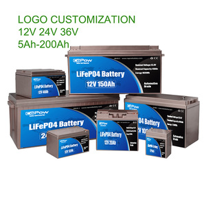 CoPow roypow <span class=keywords><strong>12V</strong></span> 24 voltios batería de iones de litio 48V 100ah batería de litio LiFePO4 <span class=keywords><strong>12V</strong></span> 24 voltios 100ah 80ah 130ah LiFePO4 batería - Product Image 5