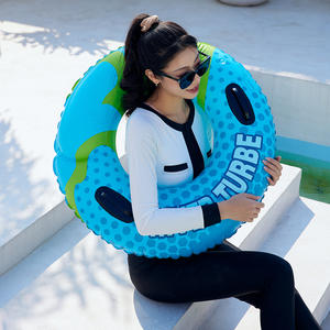 Anillo de natación inflable para adultos, bolsas de aire dobles gruesas, antideslizante, para piscina, parque acuático, unisex, 90cm de diámetro exterior - Product Image 3