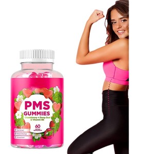 Cross Border Popular <span class=keywords><strong>Titok</strong></span> Producto Vegetariano PMS Guimmies Período menstrual de las mujeres Guimmies 60 Guimmies por botella - Product Image 1