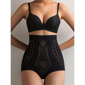 2pcs Women's High Waist Shaping Panties with Firm Tummy Control Padding <b>Compression</b> <b>Underwear</b> Shapewear to Lift Shape Buttocks - Product Image 5