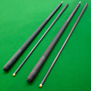Queue de billard Pro Tournament Break & Play |   Fléchette de billard en fibre de carbone pure à 100 %, 11,8/12,5 mm, faible déflexion - Noire - Product Image 1