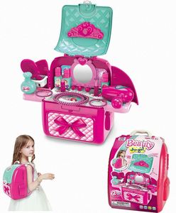 Big Pretend Play Home Kitchen <b>Set</b> Toys New Modern Utensil Sink Plastic <b>Spraying</b> Cooking Trolley Toys Kitchen for Kids - Product Image 5