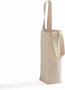 Bolsas de lona para vino de algodón 100%, bolsas de regalo reutilizables para botellas individuales y dobles de tamaño mediano con asas con logotipo para regalos de eventos DIY - Product Image 2