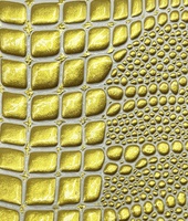 Pas de quantité minimale de commande mode brillant nacré brevet Crocodile en relief poulpe motif PVC cuir pour sacs à main