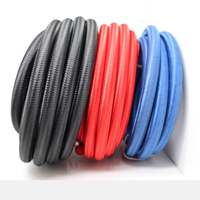 Tuyau de carburant en PTFE bleu de 1/8 pouce, en acier inoxydable 304 tressé avec un revêtement en nylon
