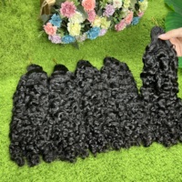 Cheveux humains de luxe 20 pouces, tresses au crochet bouclées birmanes douces, pré-séparées, à micro-nœuds, effet miracle