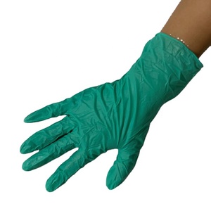 Gants en vinyle nitrile de 9 pouces, colorés, rose et vert, propres, confortables, en gros, pas chers, pour la cuisine, l'hôtel, le nail art, la manucure, la beauté - Product Image 4