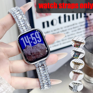 Correa de Reloj Upro con Cadena Metálica de Diamantes Brillantes para Apple Watch Ultra 2 49mm Series 10 9 8, Brazalete de Lujo para Mujer - Product Image 2