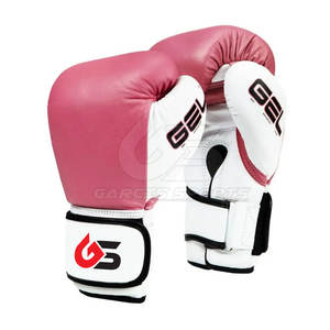 Gants de boxe professionnels pour hommes en cuir véritable GARCIS SPORTS GS-BG-209, doigts entièrement couverts, confortables, respirants, arts martiaux - Product Image 1