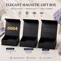 Boîtes rigides de luxe CRD en papier, boîte cadeau pliable magnétique, laminage mat, doublure en éponge, logo personnalisé, fermeture pour parfum et cosmétiques