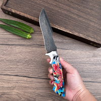 Couteau de camping à lame fixe haute dureté, étui en cuir, outil EDC polyvalent et tranchant