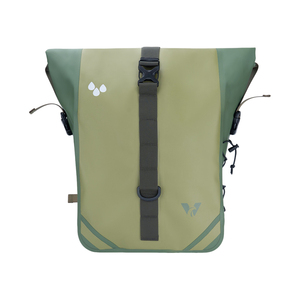 600D/RPET 20L Roll Top impermeable lado seco trasero portabicicletas suave <span class=keywords><strong>bicicleta</strong></span> Pannier <span class=keywords><strong>bolsa</strong></span> - Product Image 1