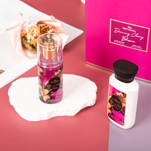 Fleur sent bon prix parfum coffrets cadeaux hydrater la peau crème pour <span class=keywords><strong>le</strong></span> corps lotion parfum pour femmes parfum brume corps éclaboussures - Product Image 5