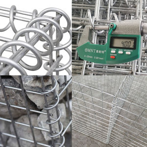 Hàn gabion tường hàng rào nhúng nóng dây thép mạ kẽm trang trí sân vườn thời tiết kháng đá lưới sân thượng phân vùng màn hình - Product Image 2