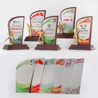Plaque en bois personnalisée, trophée sportif, bouclier en métal avec base, cadeaux promotionnels pour concerts, médailles, trophées, note de musique
