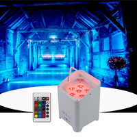 Projecteur LED sans fil 4x18W 10W à batterie, DMX, pour éclairage mural, idéal pour mariages, fêtes et événements